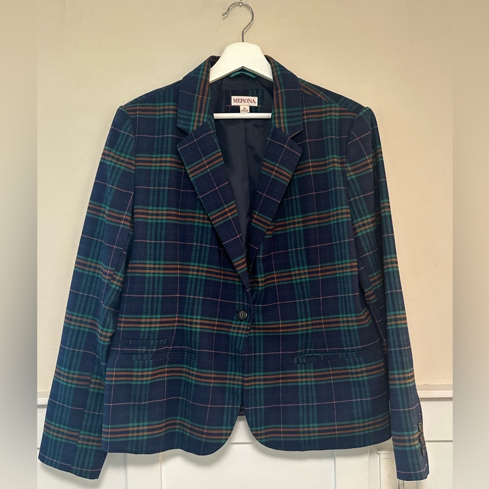 Merona Tartan Checkered Jacket